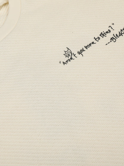 Cotton Blend Long Sleeve Star Print Crewneck Sweater for Women 