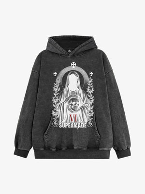 Thesupermade Dark Headless Skull Death Hooded Sweatshirt 