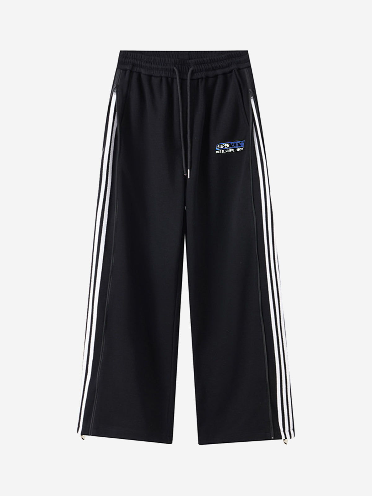 Side Stripe Track Aesthetic Wide Leg Sweatpants