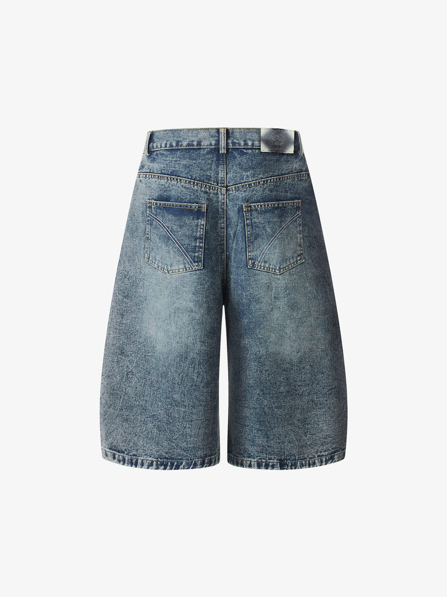 Rivet Detail Barrel Baggy Jorts
