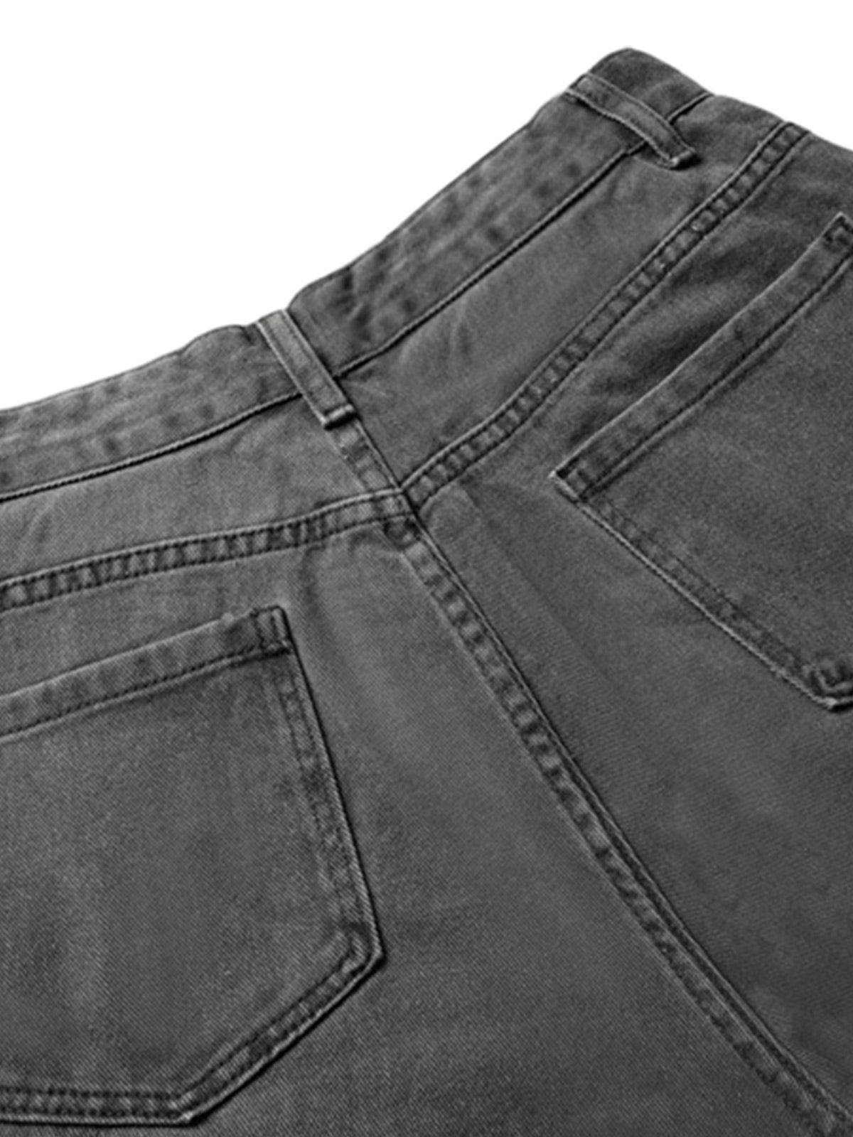 Deconstructed Detachable Split Cargo Jeans 