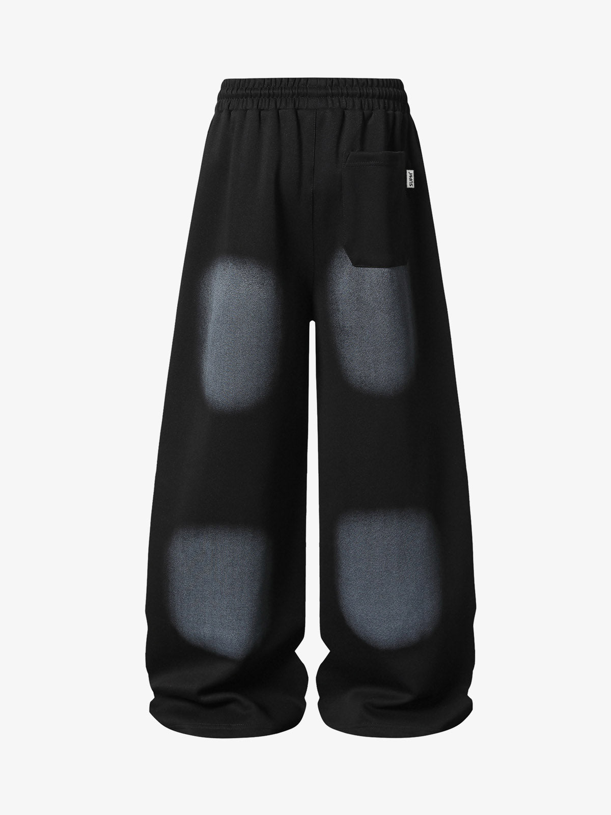 Spray Paint Star Print Distressed Sweatpants 