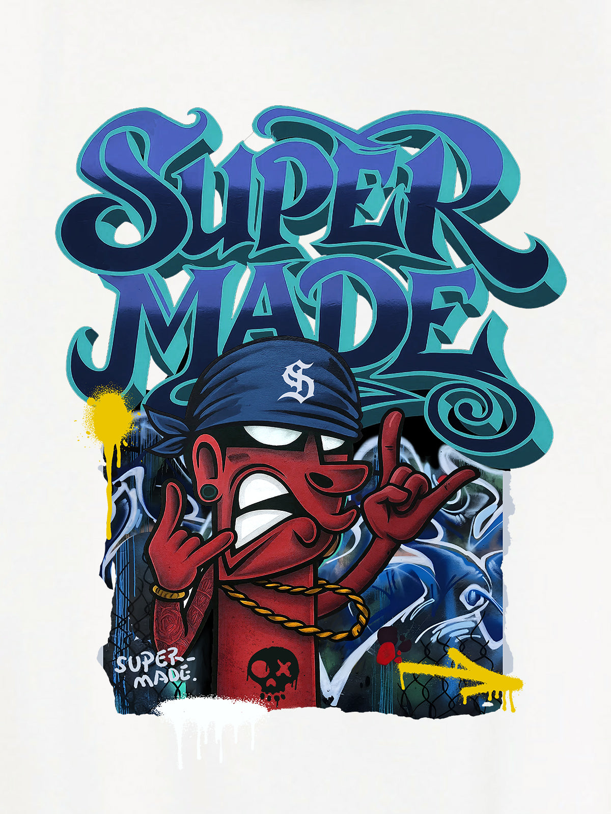 Original Graphic Letter Hoodie 