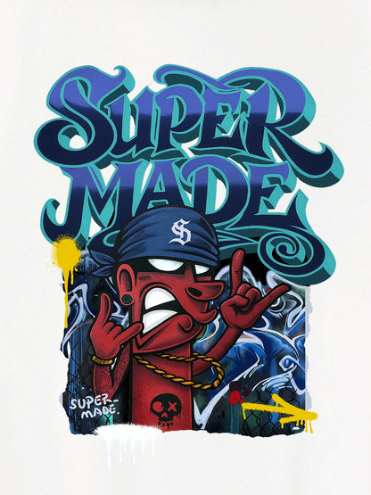Original Graphic Letter Hoodie 