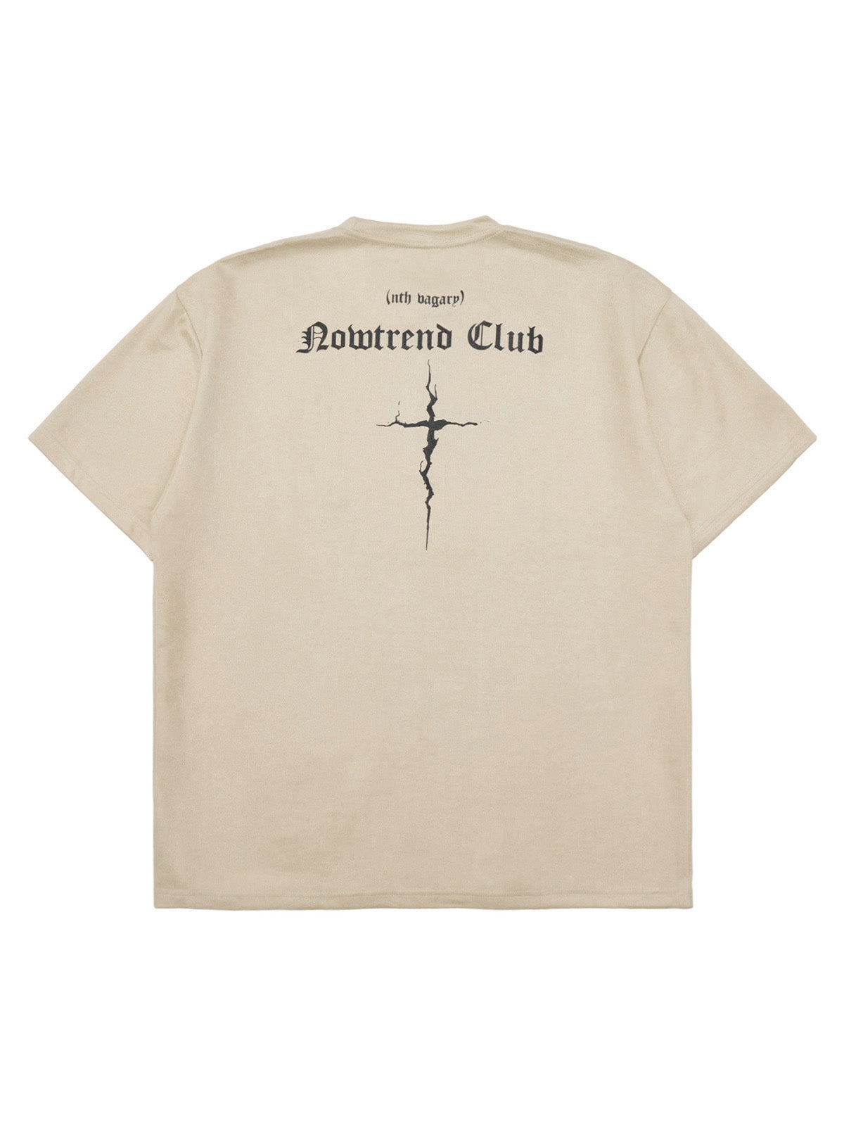 Thesupermade Suede Gothic Font Street Rap T-Shirt 
