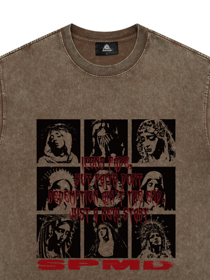 Original Saint Slogan Graphic T-Shirt 