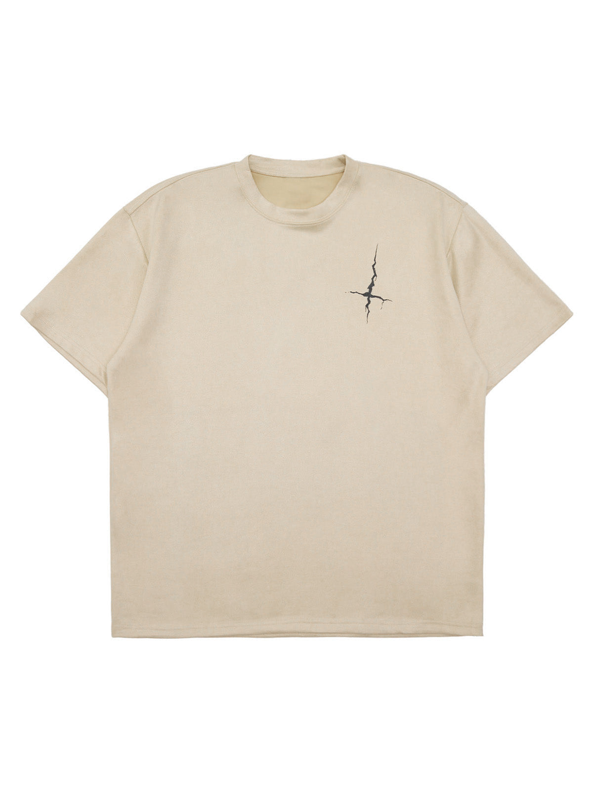 Thesupermade Suede Gothic Font Street Rap T-Shirt 