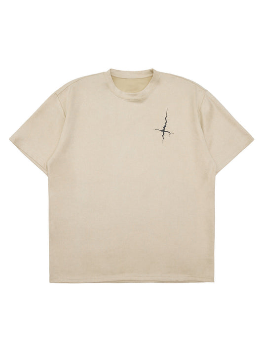 Thesupermade Suede Gothic Font Street Rap T-Shirt 
