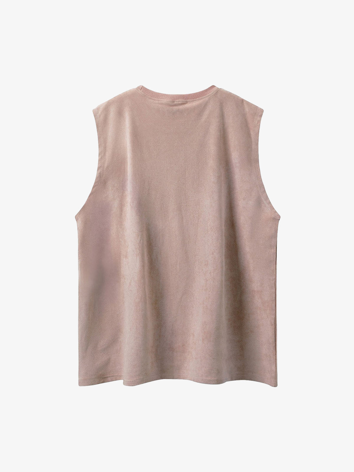 Thesupermade Printed Crew Neck Casual Vest 