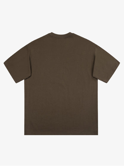 SUPERMADE Blue Art Graffiti Pattern T-Shirt 