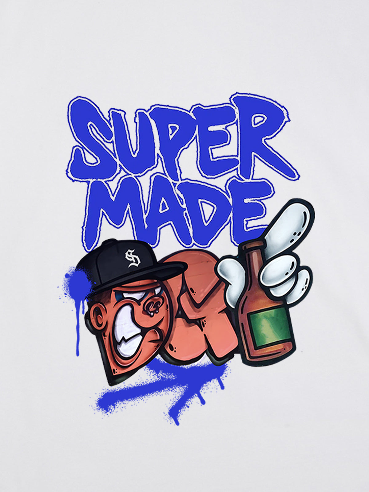 Original Graffiti Art Graphic T-Shirt 
