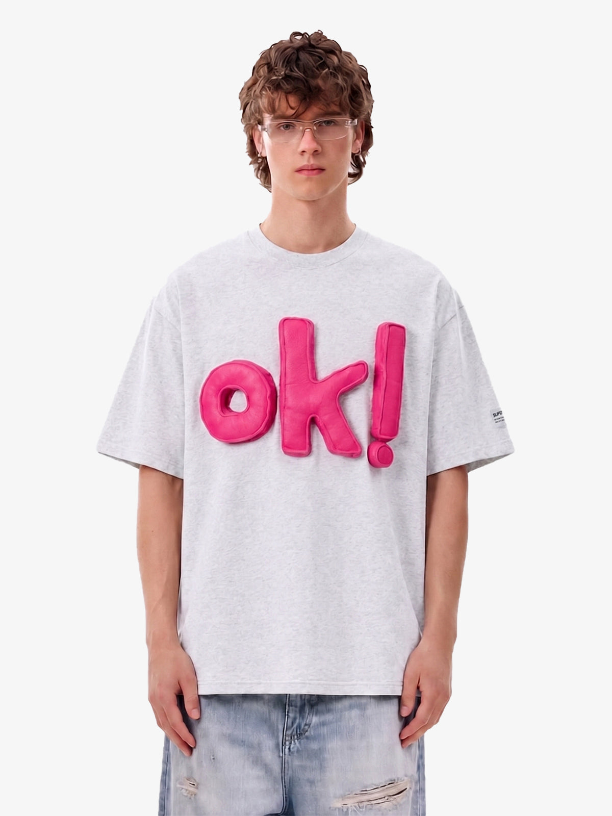 Fun "OK!" Graphic T-Shirt 