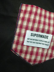 Street Plaid Tie Short Sleeve T-Shirt 