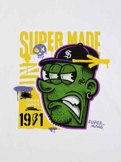 Bold Monster Design Graphic T-Shirt 