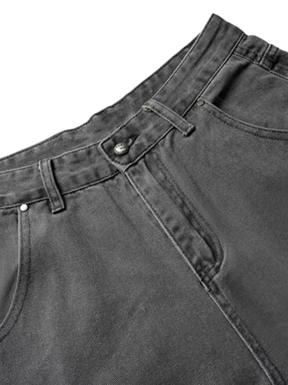 Deconstructed Detachable Split Cargo Jeans 