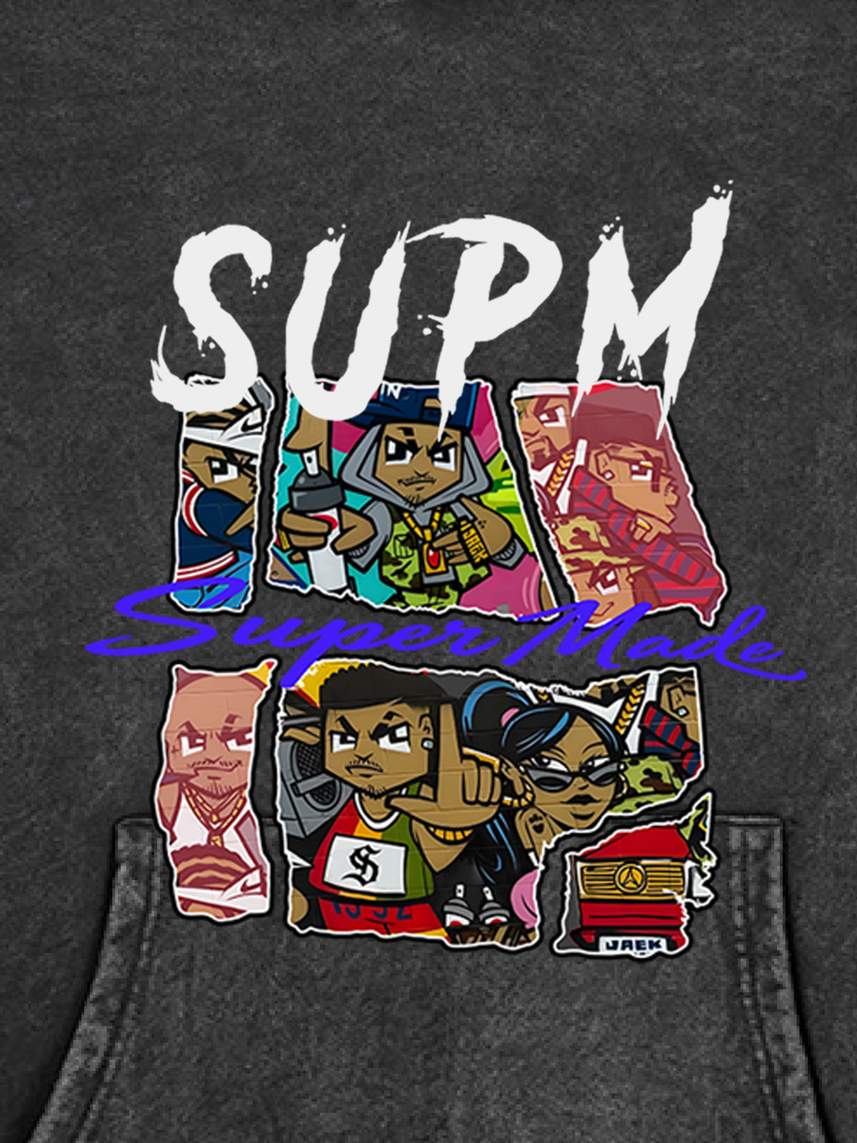 Original Vibrant Artwork Graphic Hoodie 
