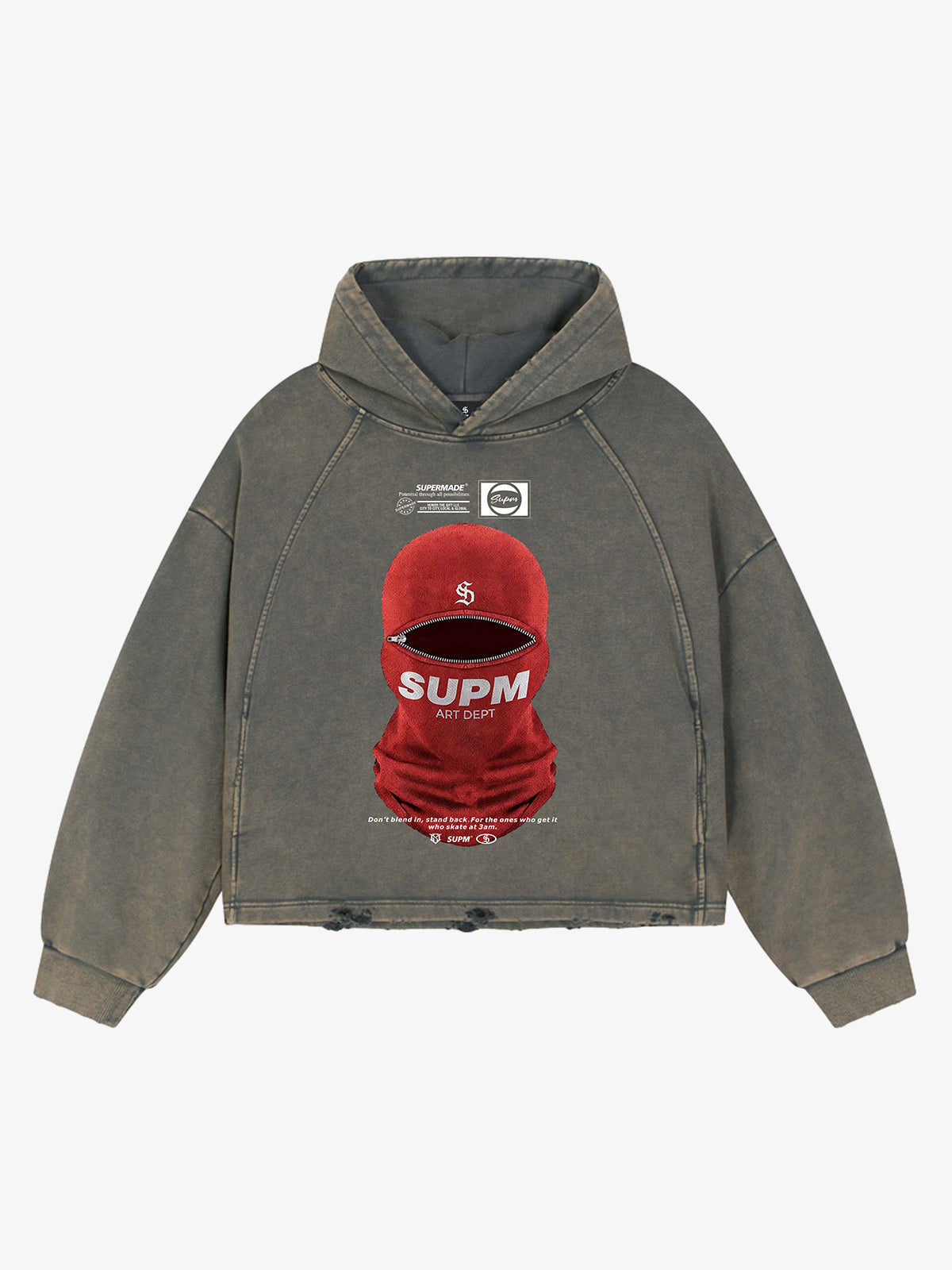 Oversized Snake Graphic Hoodie with Bold Print Design 