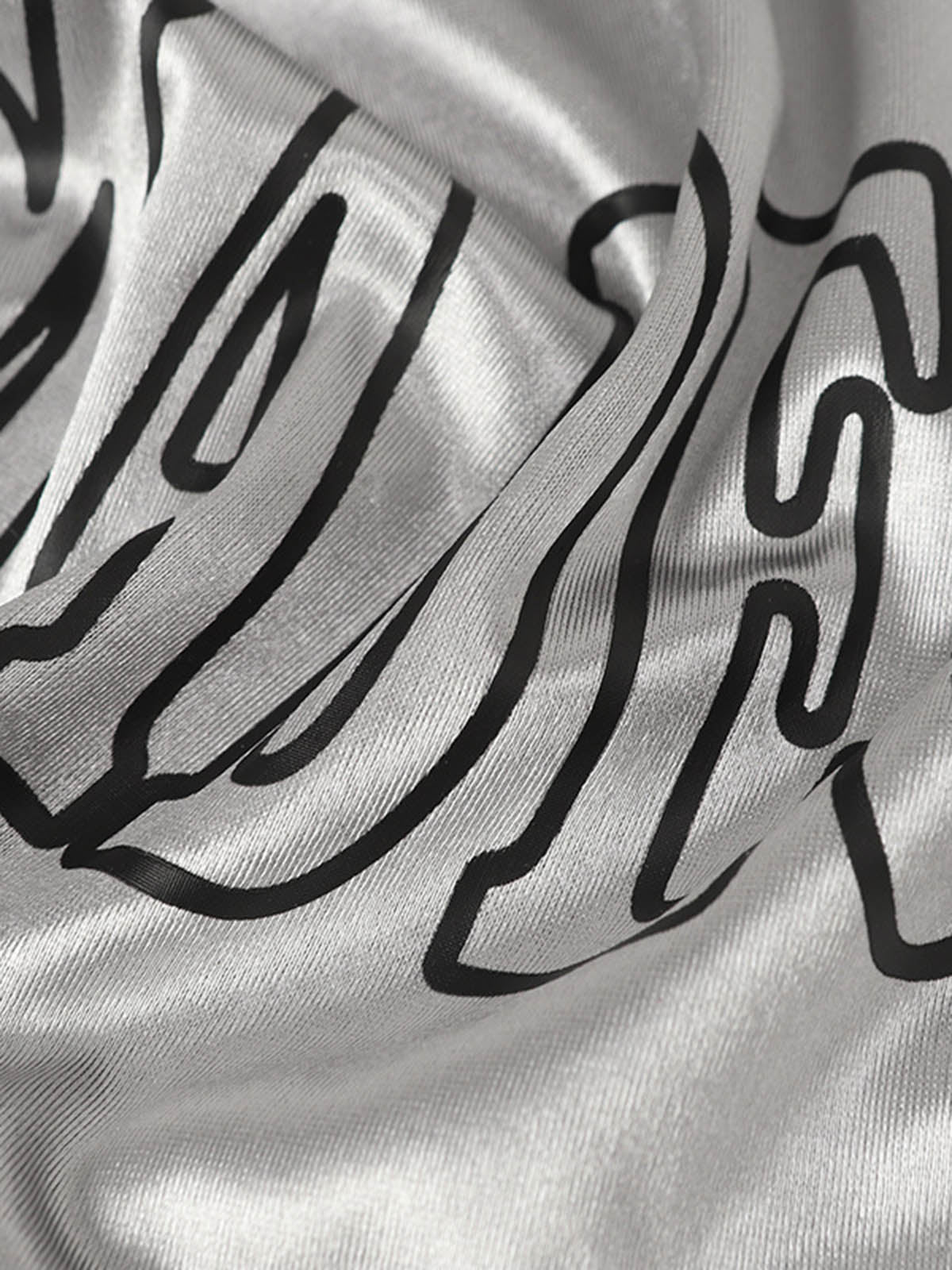 Reflective V-Neck Short Sleeve Top for Casual and Sporty Looks 