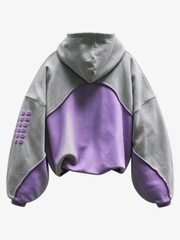 Sculpted Seam Cropped Hoodie & Curved-Leg Sweatpants Set