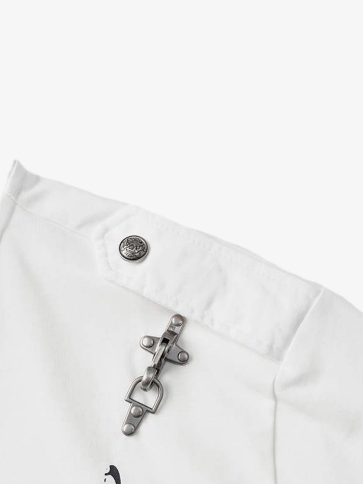 Music Staff Graphic Stand-Collar Half-Zip Long Sleeve Tee