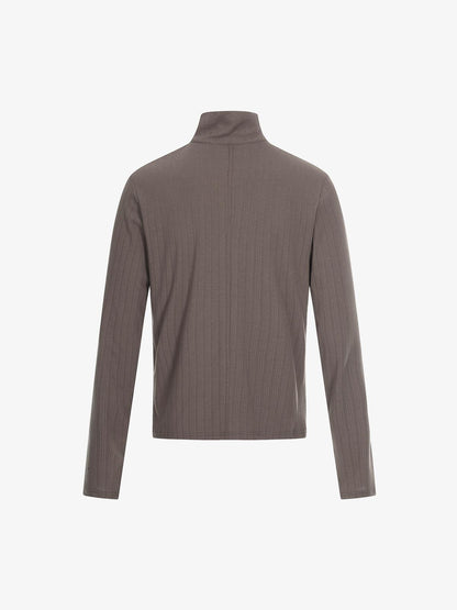 Retro Punk Print Knit Cardigan Long Sleeve Top