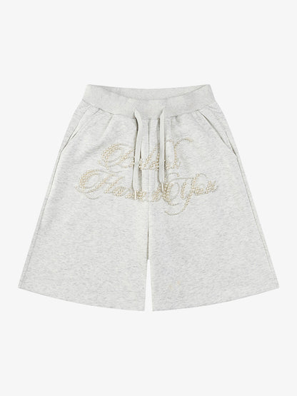 Retro Beaded Letter Shorts 