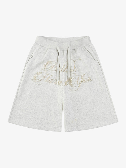 Retro Beaded Letter Shorts 