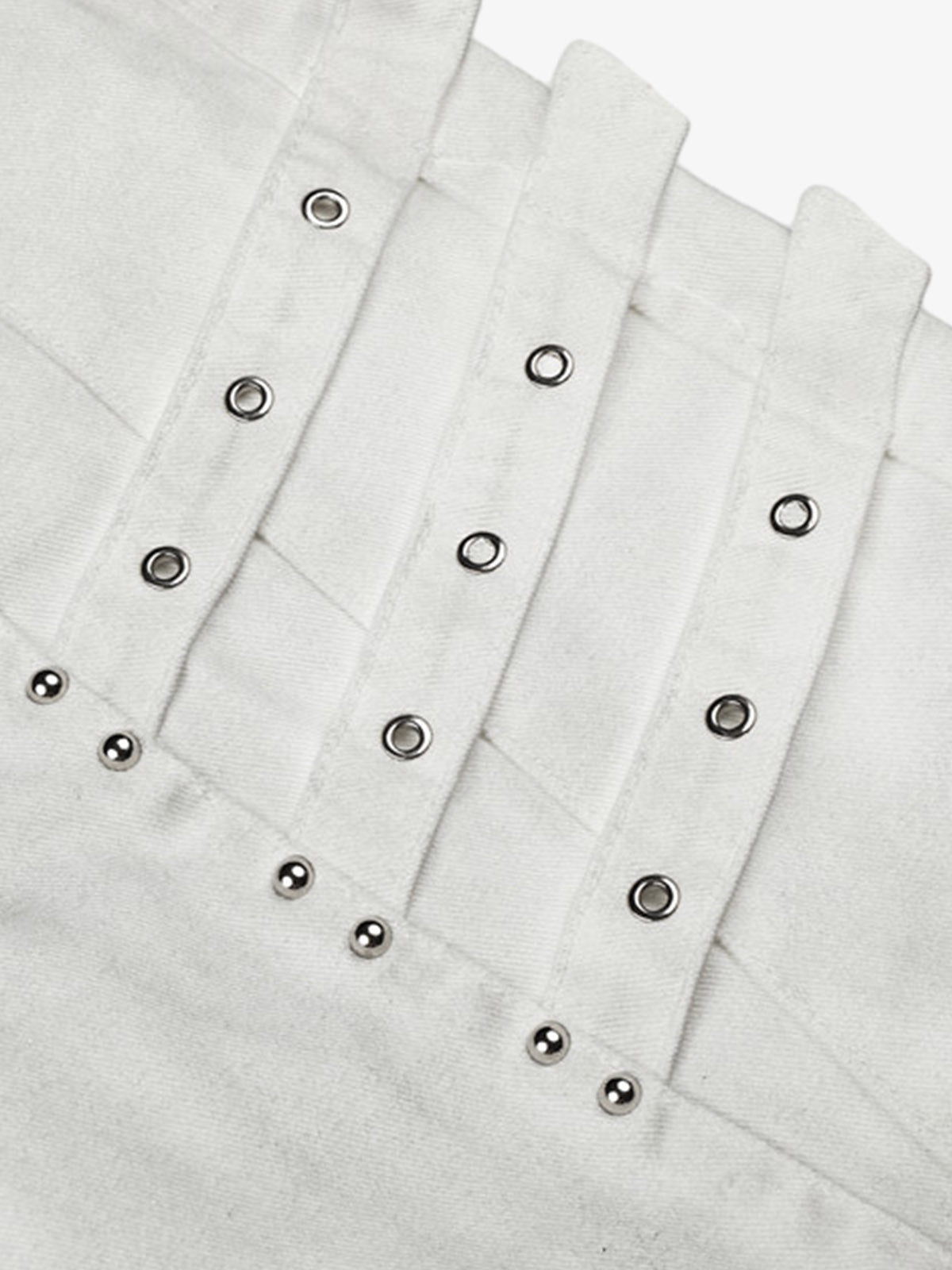 Inkjet Graphic Cutout Ring-Strap Jeans