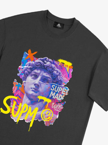 David Sculpture Vibrant Graffiti Art T-Shirt 