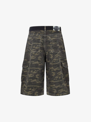 Camo Patchwork Pocket Jorts