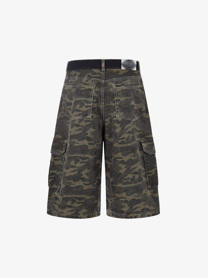 Camo Patchwork Pocket Jorts