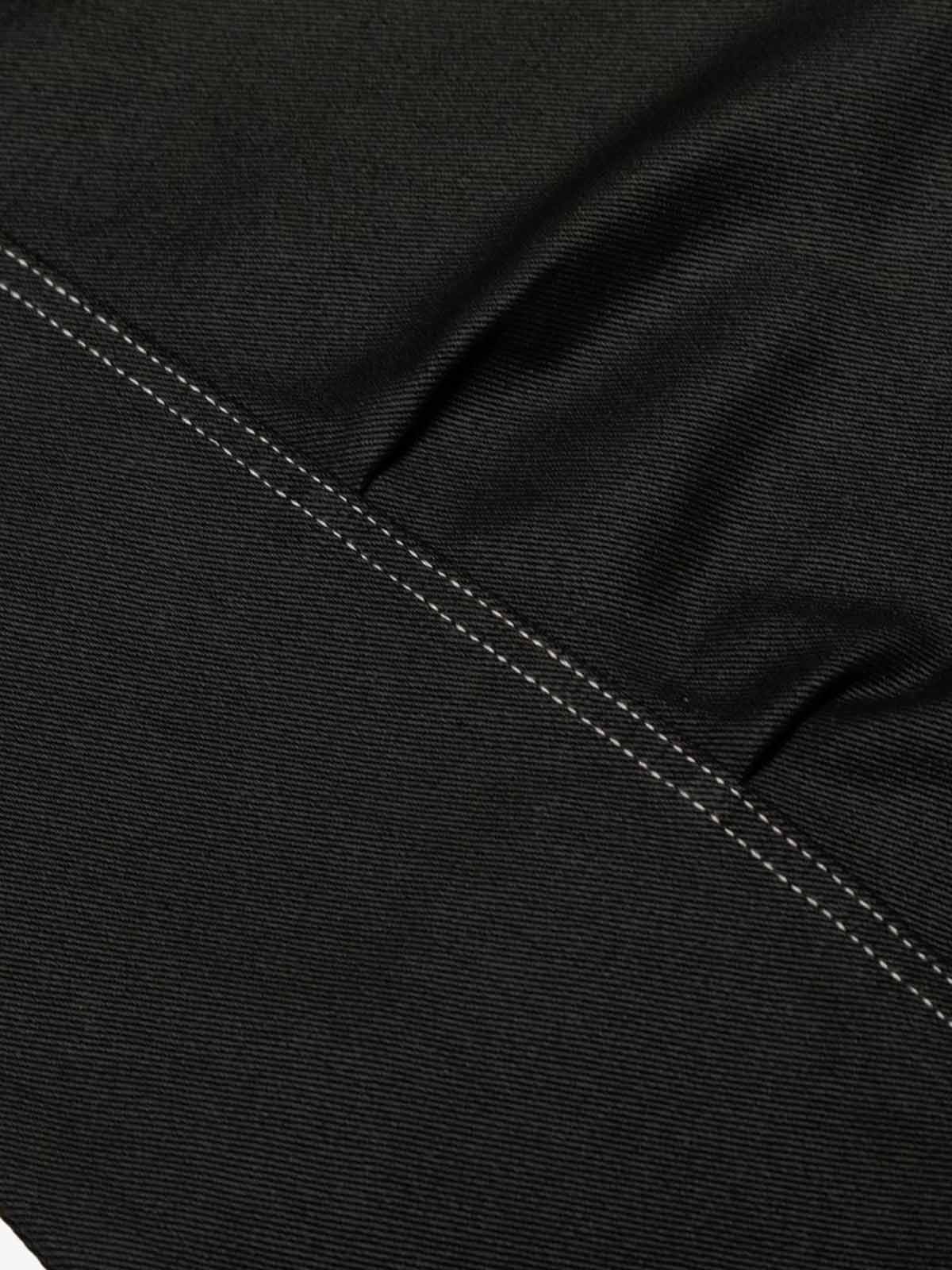 Contrast Stitch High-Waist Wide-Leg Barrel Jeans 