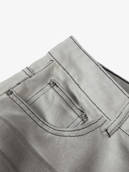 Stylish Silver Gradient Flare Jeans for Women - Perfect for Trendy Outfits 