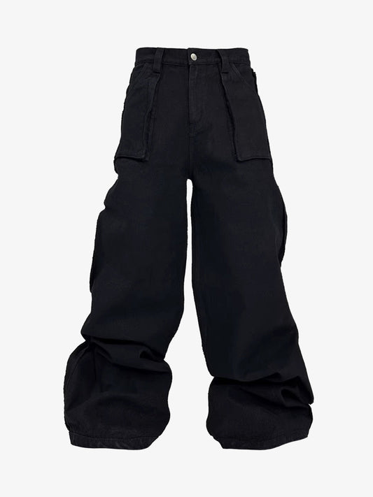 Flag Graphic Washed Distressed Jeans