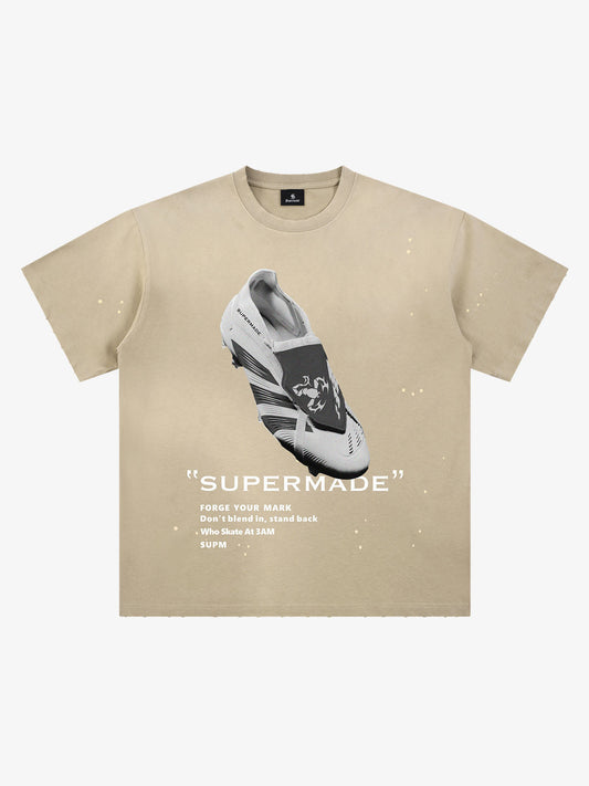 Cotton Sleeveless Crop Top with Distressed Design and Graphic Print for Streetwear Fashion 