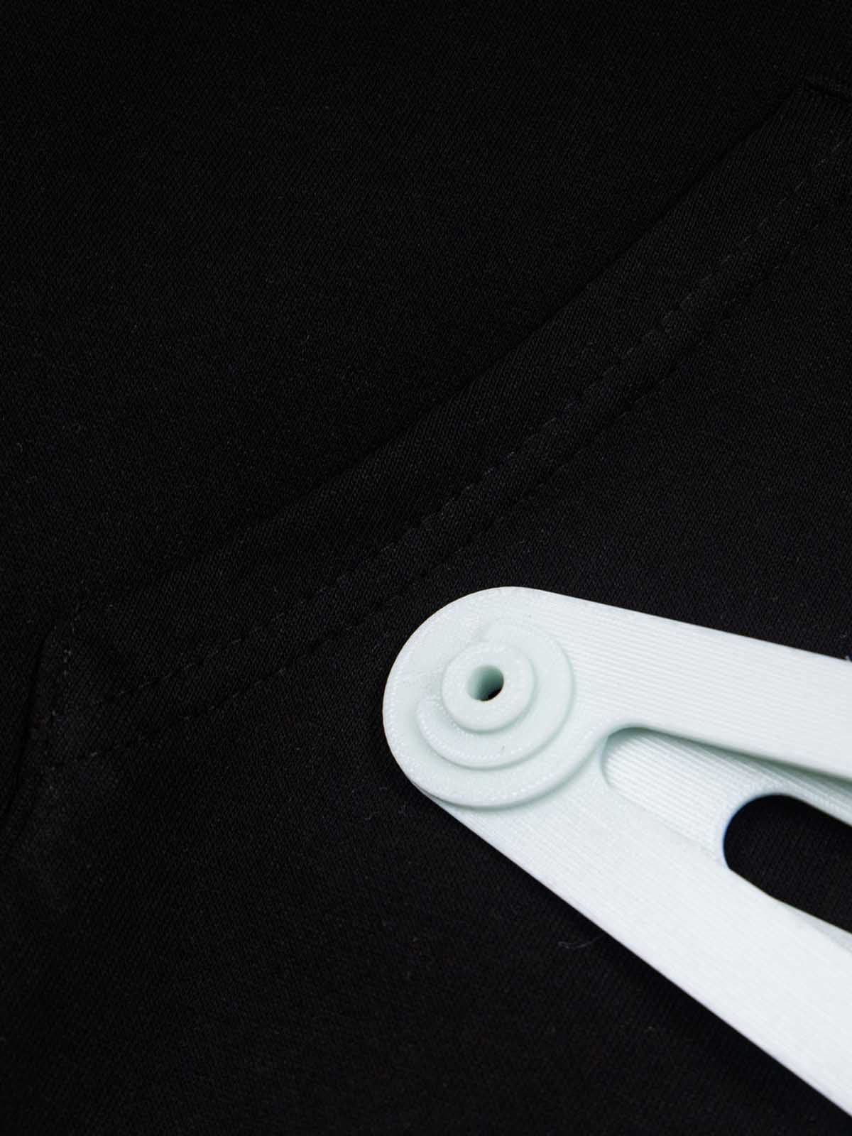 Cotton Blend Hoodie with Hair Clip Print Design for Men and Women 