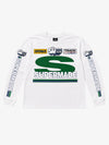 Racing Graphic Cropped Long Sleeve Tee