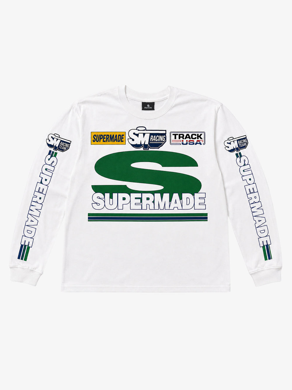 Racing Graphic Cropped Long Sleeve Tee