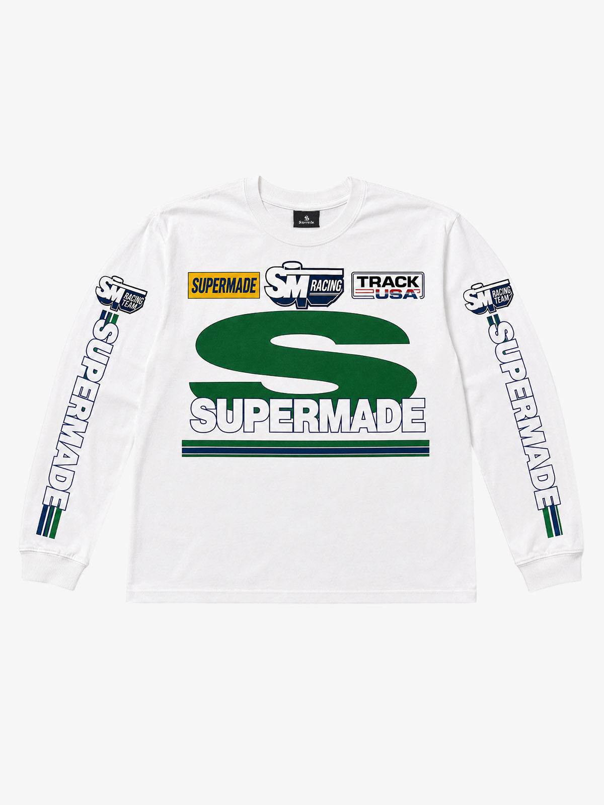 Racing Graphic Cropped Long Sleeve Tee