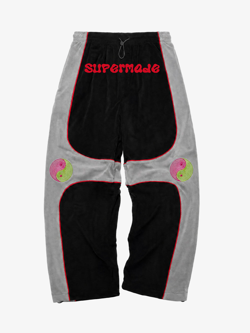 Mit Tai Chi bestickte Fleece-Jogginghose