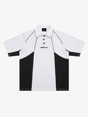 Tech-Panel Contrast Polo Shirt 