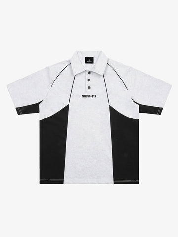 Tech-Panel Contrast Polo Shirt 