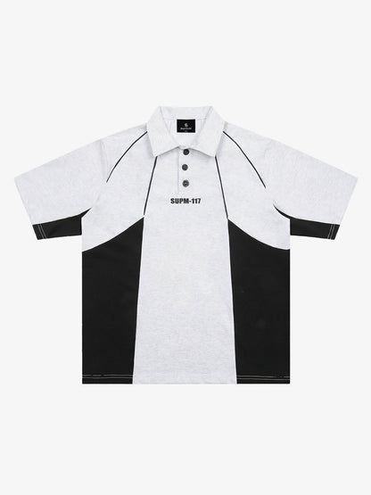 Tech-Panel Contrast Polo Shirt 