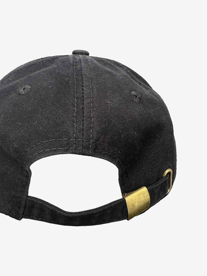 Flame Embroidered Denim Cap