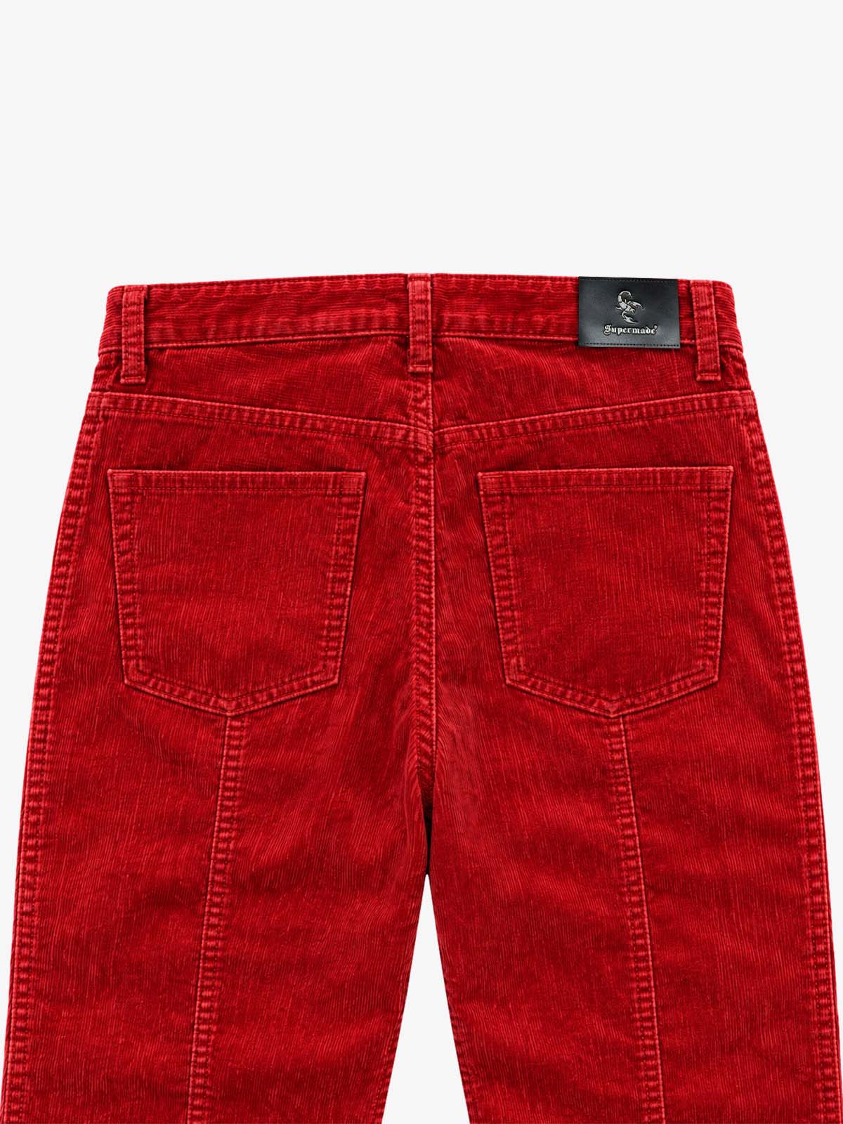 Street-style Colorblock Corduroy Casual Set