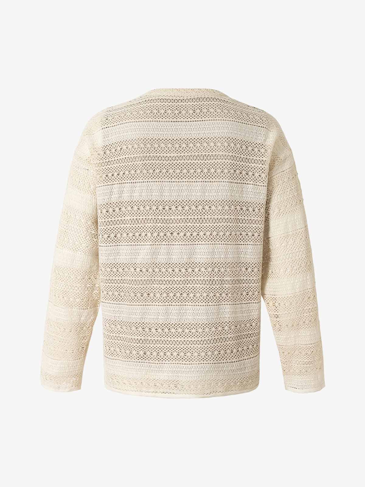Hollow Portrait Totem Lined Blouse 
