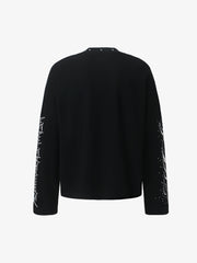 Studded Graphic Waffle Long Sleeve Tee