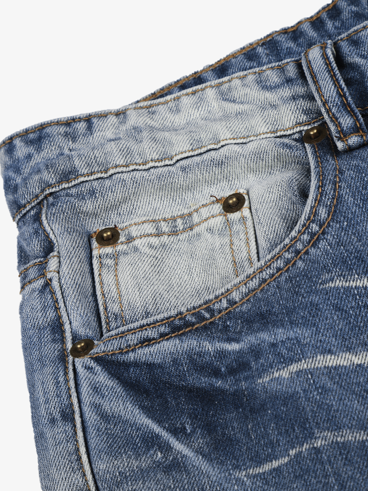 Gradient Whisker Wide-Leg Jeans
