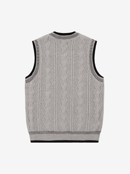Street Retro Knit Pullover Sweater