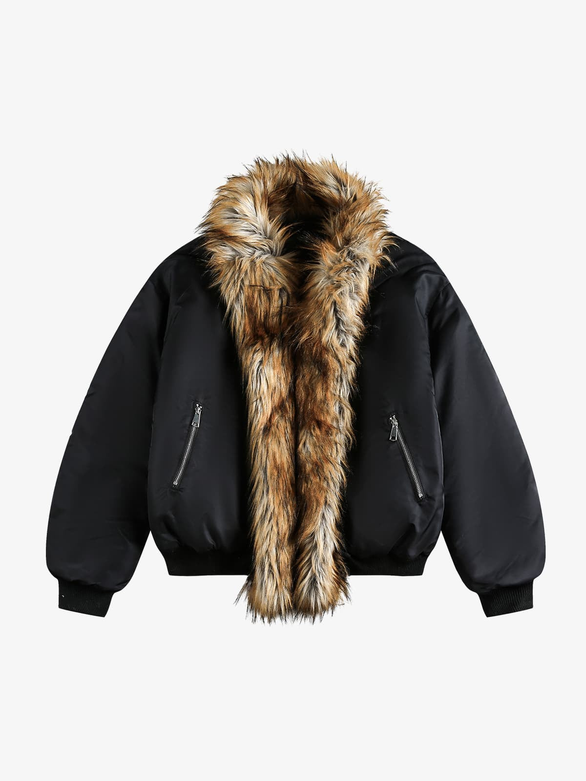 Winter-Ready Corduroy Jacket with Faux Fur Trim for Men 